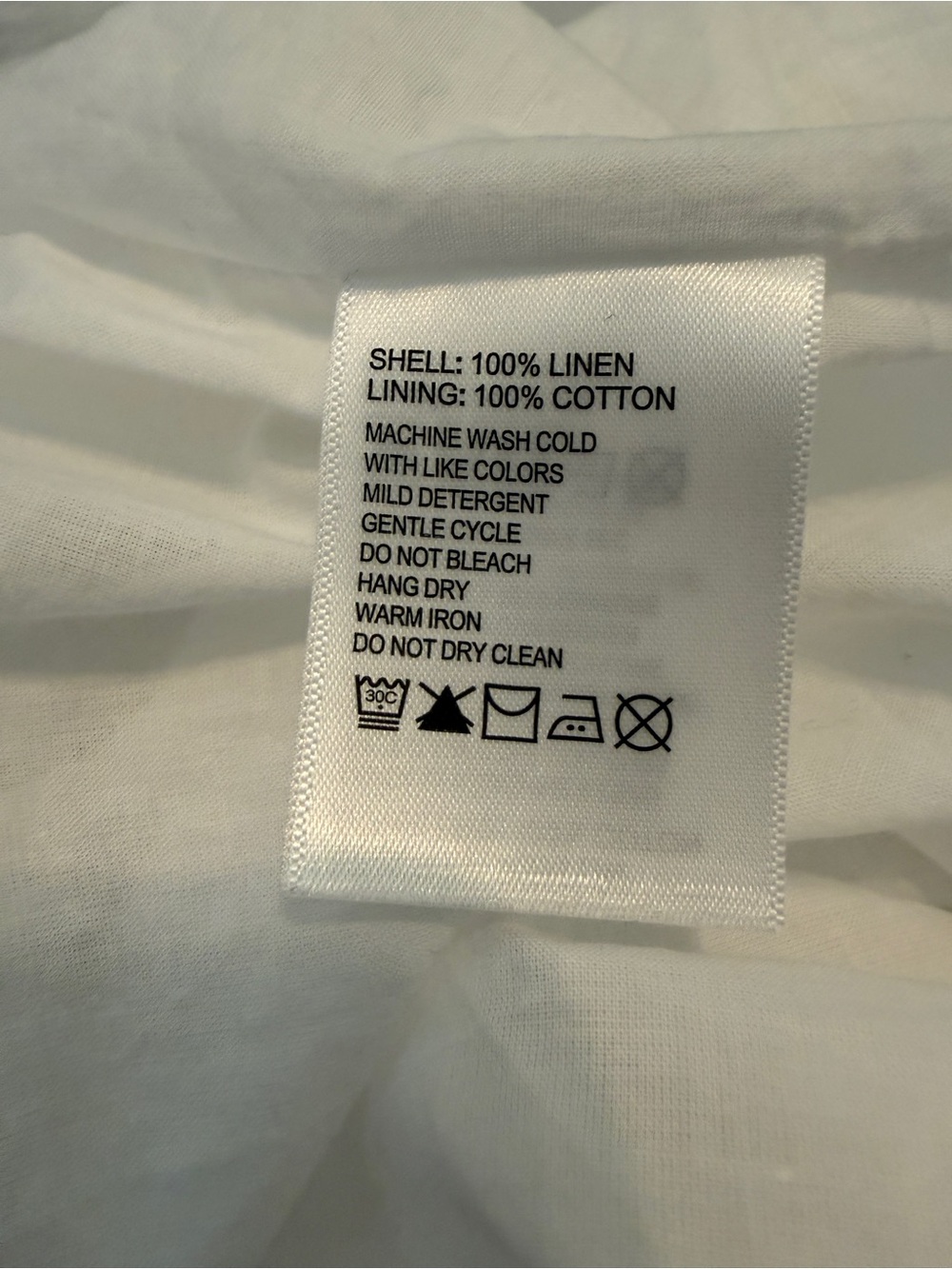 Tommy Bahama Two Palms White Linen V-Neck Lined Dress Pockets Large Excellent - Picture 8 of 8